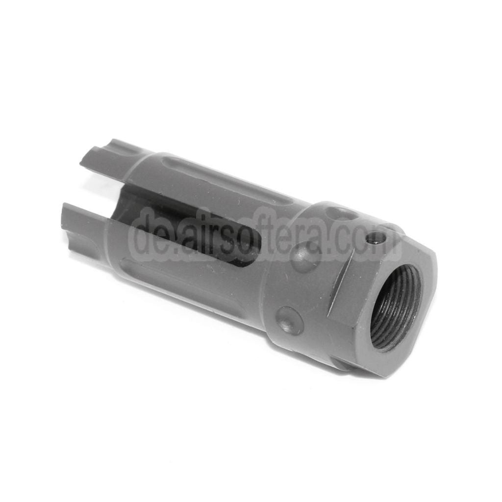 AirsoftEra 57mm QDC Stil Mündungsbremse Mündungsfeuerdämpfer Geeignet für -14mm CCW Gegen den Uhrzeigersinn Lauf Gewehre