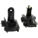 APS Athena Back Up Korn Kimme Set Geeignet für 20mm Standard Schiene