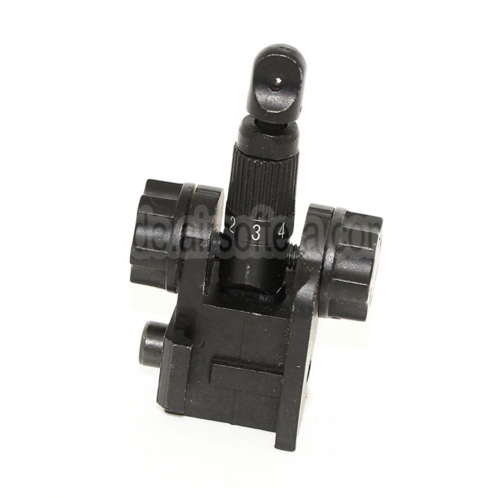 D-BOYS SCAR Typ Metall Hochklappen Kimme Geeignet für M4 M16 AR Serie Gewehre Airsoft