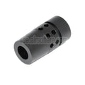 AirsoftEra große CQB Typ Metall Mündungsfeuerdämpfer Geeignet für -14mm CCW Gegen den Uhrzeigersinn Lauf Gewehre Schwarz