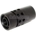 AirsoftEra große CQB Typ Metall Mündungsfeuerdämpfer Geeignet für -14mm CCW Gegen den Uhrzeigersinn Lauf Gewehre Schwarz