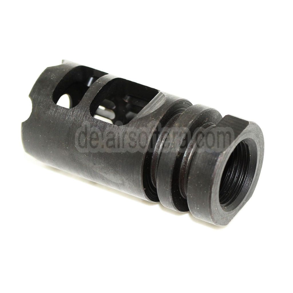 5KU Gamma 556 Typ Metal Mündungsfeuerdämpfer Geeignet für -14mm CCW Gegen den Uhrzeigersinn Lauf Gewehre Airsoft Schwarz