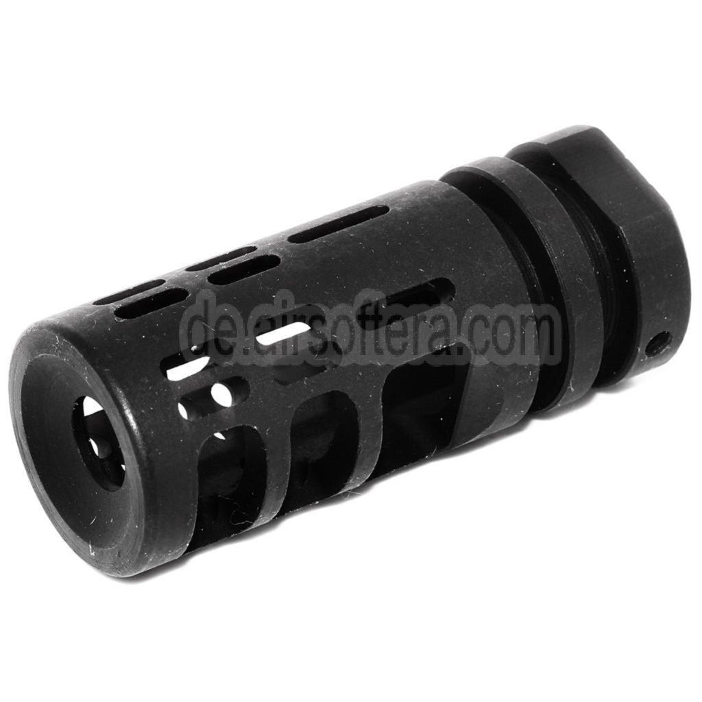 5KU Gamma 762 Typ Metal Mündungsfeuerdämpfer Geeignet für -14mm CCW Gegen den Uhrzeigersinn Lauf Gewehre Airsoft Schwarz
