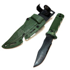 CYMA Plastik M37 Seal Pup Messer (nicht scharfes weiches Gummi Attrappenmesser) mit Scheide