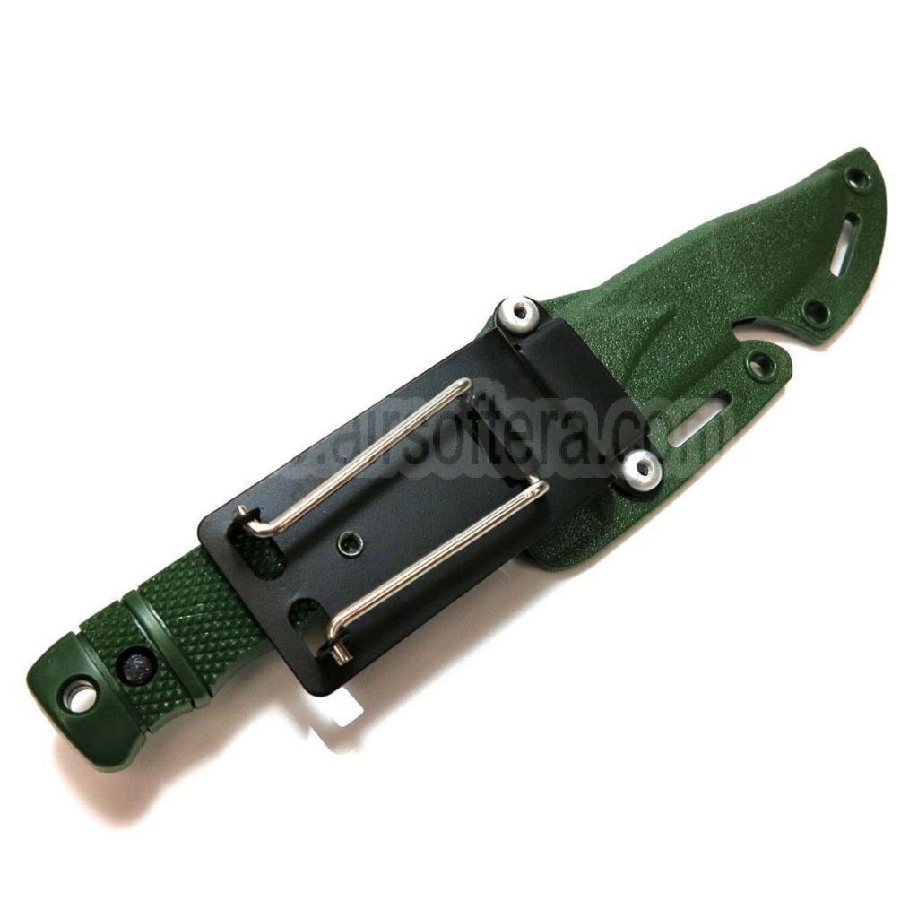 CYMA Plastik M37 Seal Pup Messer (nicht scharfes weiches Gummi Attrappenmesser) mit Scheide