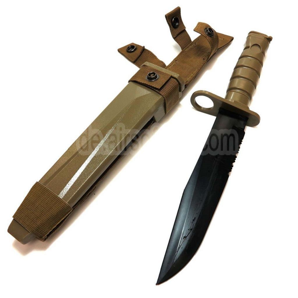CYMA Plastik M10 OKC-3S Bajonettmesser (nicht scharfes weiches Gummi Fake Messer) mit Scheide