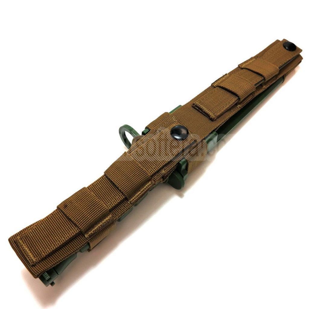 CYMA Plastik M10 OKC-3S Bajonettmesser (nicht scharfes weiches Gummi Fake Messer) mit Scheide