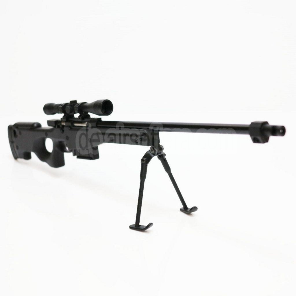 AirsoftEra 12 Zoll Nicht-Funktions-Spielfigur Dummy Modellbausatz 1:6 L96 Metallpistole Schwarz