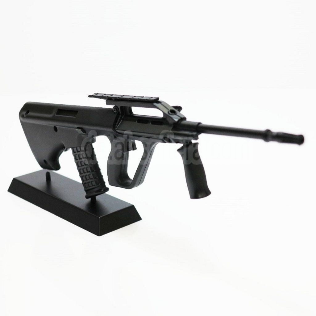 AirsoftEra 12 Zoll Nicht-Funktions-Spielfigur Dummy Modellbausatz 1:6 AUG Gewehr Schwarz