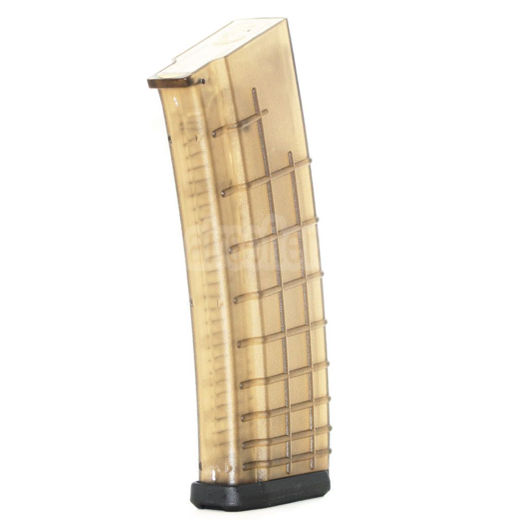 CYMA 170rd Mip-Cap Bulgarian Waffle Magazin Geeignet für AK Serie AEG Gewehre Airsoft Durchscheinendes Braun