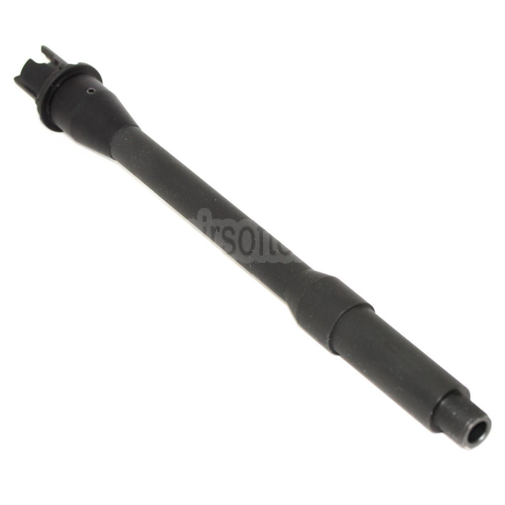 5KU 255mm 10 Zoll Aluminium Außenlauf -14mm CCW Gegen den Uhrzeigersinn Geeignet für M4 M16 Serie AEG Gewehre Airsoft Schwarz