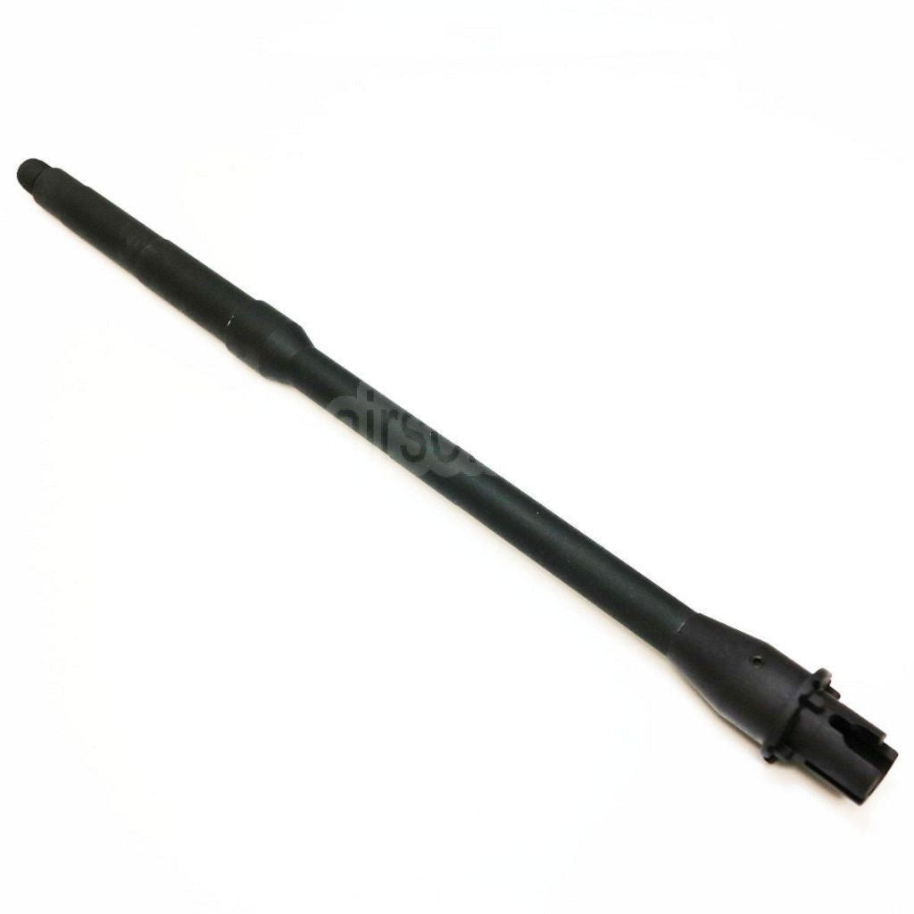 5KU 365mm 14.25 Zoll Aluminium Außenlauf Mid Length -14mm CCW Gegen den Uhrzeigersinn Geeignet für M4 M16 Serie AEG Gewehre Airsoft Schwarz