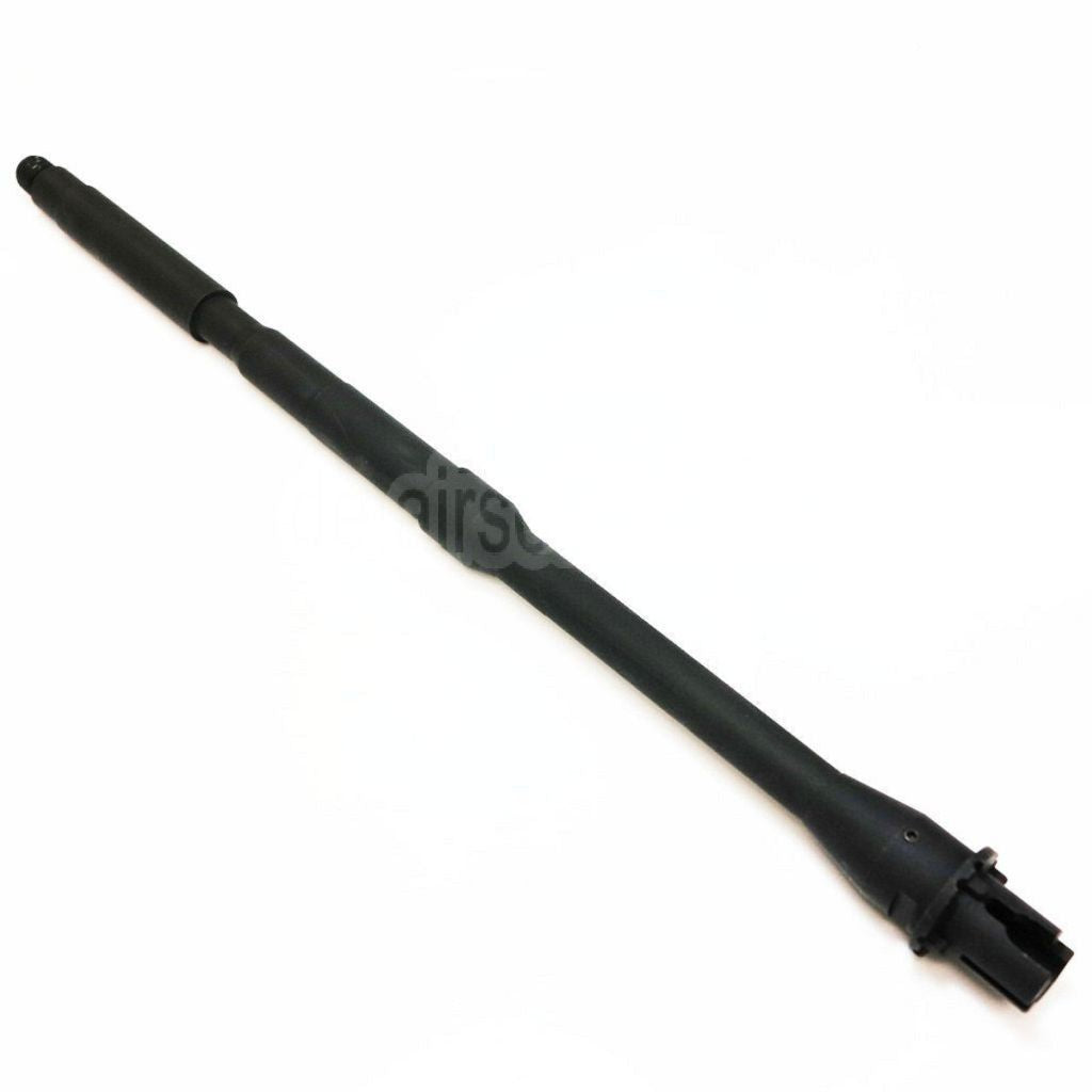 5KU 405mm 16 Zoll Aluminium Außenlauf Karabinerlänge -14mm CCW Gegen den Uhrzeigersinn Geeignet für M4 M16 Serie AEG Gewehre Airsoft Schwarz