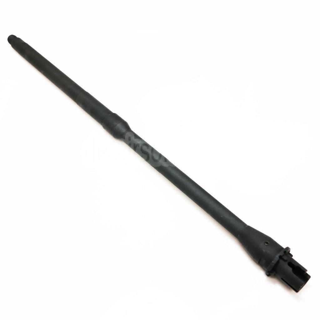 5KU 460mm 18 Zoll Aluminium Außenlauf Mid Length -14mm CCW Gegen den Uhrzeigersinn Geeignet für M4 M16 Serie AEG Gewehre Airsoft Schwarz
