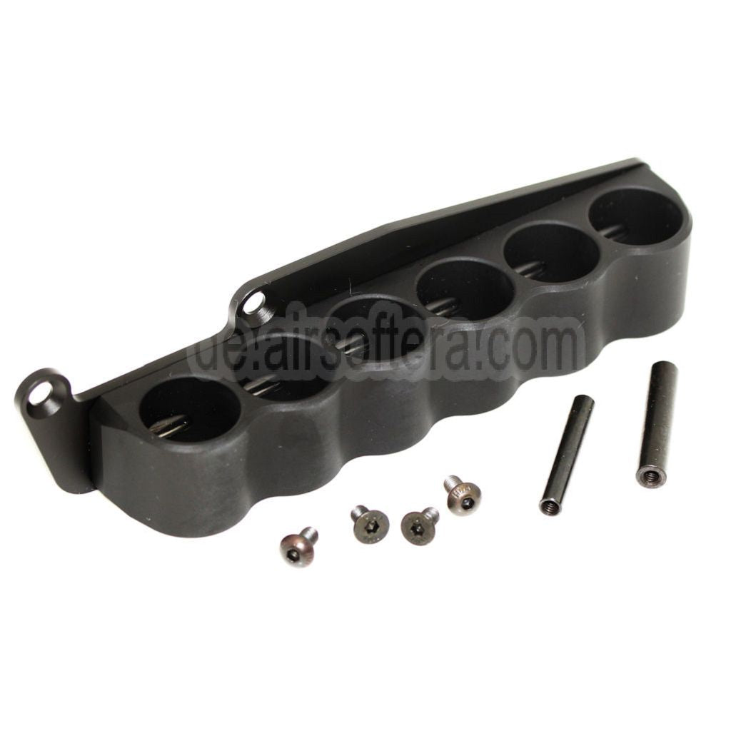 PPS CNC 6 Schrotpatronen Halter Geeignet für M870 Schrotflinte Airsoft Schwarz