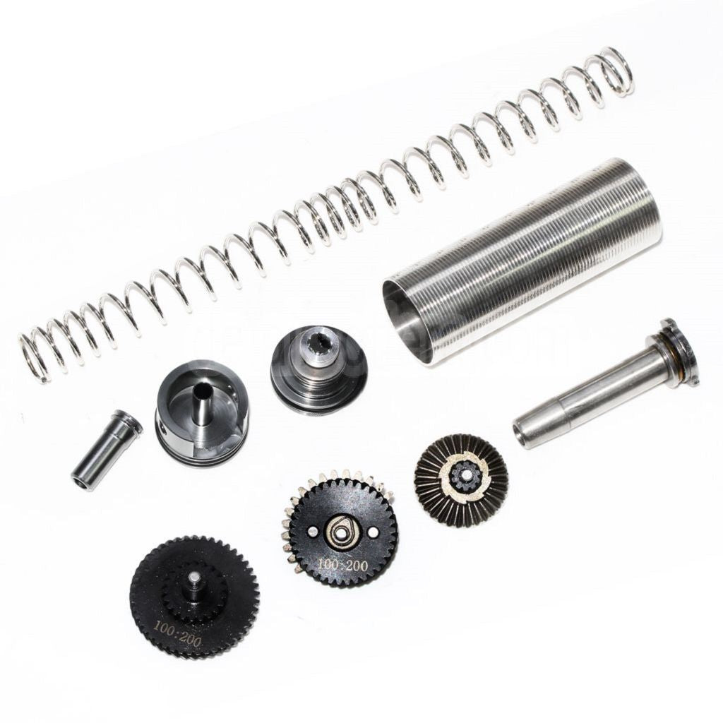 ARMY FORCE Geräuscharm hohes Drehmoment 100:200 Getriebe Tuning Set Geeignet für M4 M16 Serie AEG Gewehre Airsoft