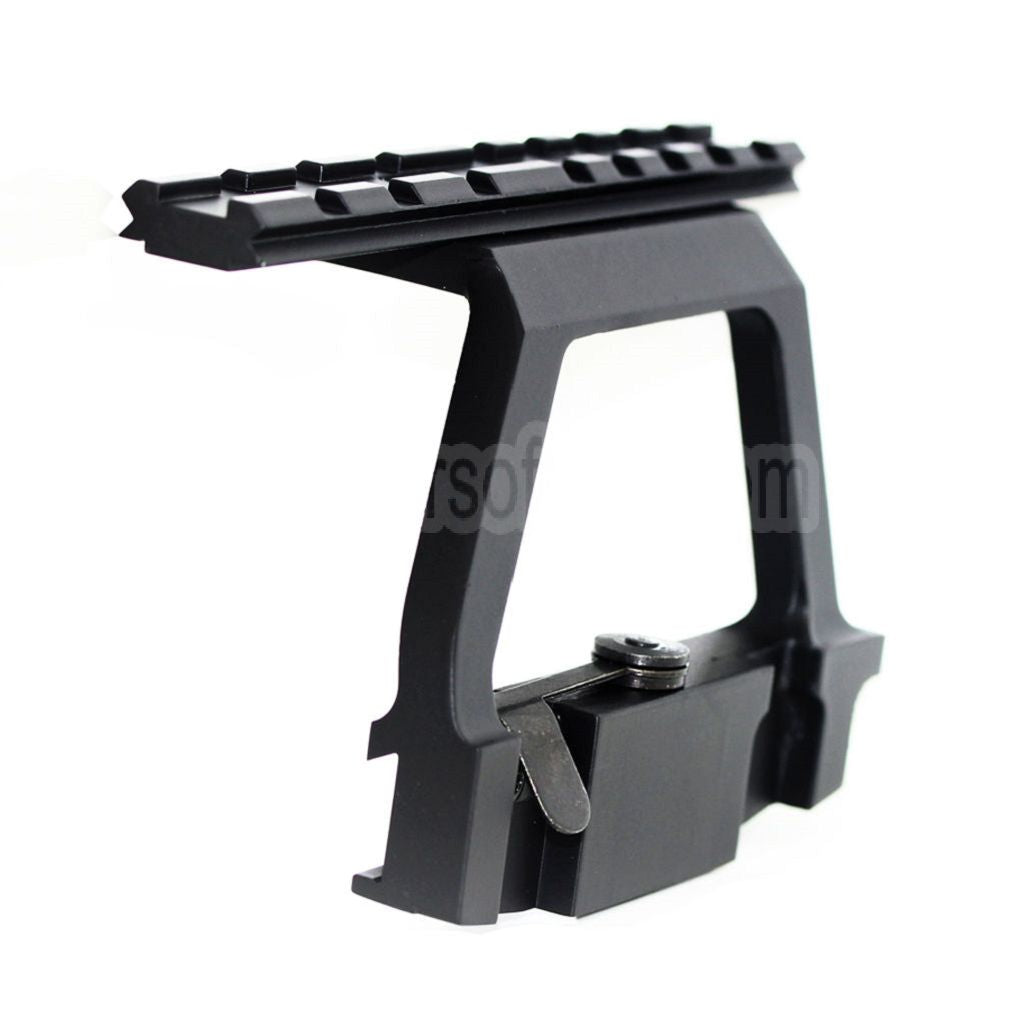 CYMA Seitenschiene Hochleistungs Zielfernrohrmontagebasis Geeignet für AK Serie AEG Gewehre Airsoft Schwarz