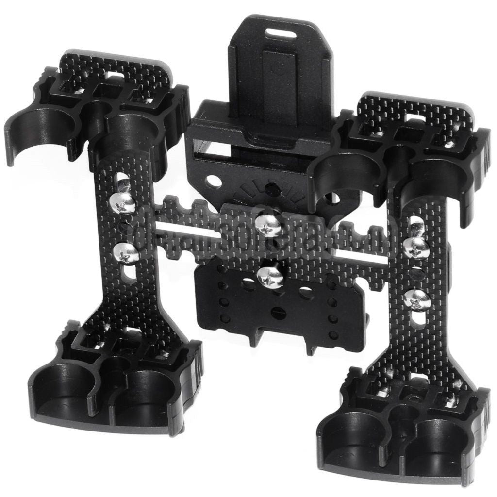 APS 2x Quad-Load Schrotpatronen Caddy System mit Gürtelschlaufe Geeignet für CAM870 Schrotflinte Schrotpatronen Schwarz
