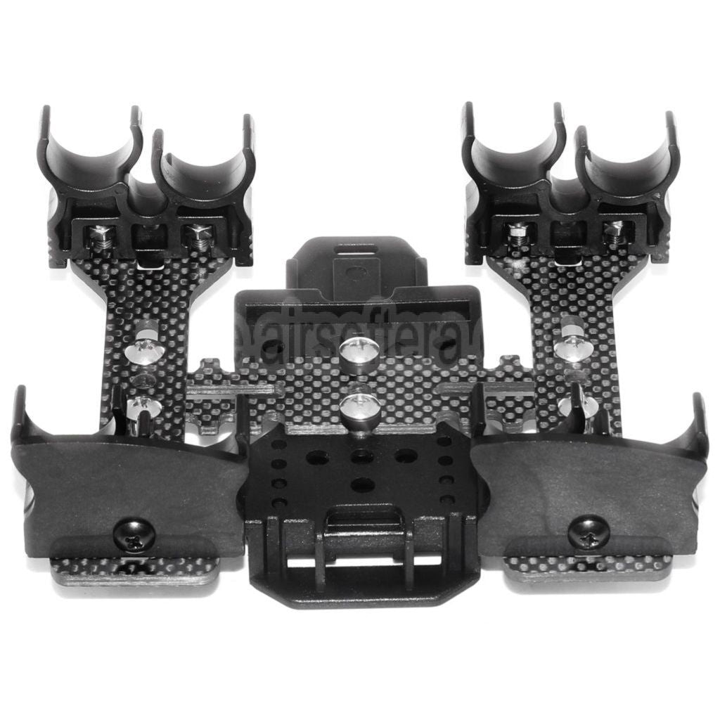 APS 2x Quad-Load Schrotpatronen Caddy System mit Gürtelschlaufe Geeignet für CAM870 Schrotflinte Schrotpatronen Schwarz