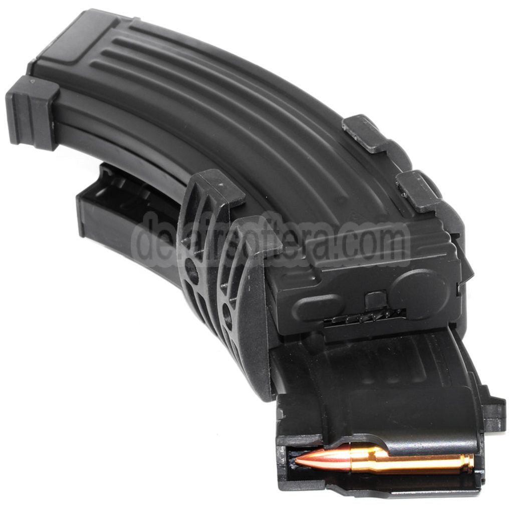BATTLEAXE 1200rd Automatische Wicklung Elektrischer Dual Magazin mit 220V EU Stecker Geeignet für AK Serie AEG Gewehre Airsoft Schwarz