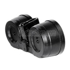 BATTLEAXE 2500rd Elektrisch Trommelmagazin C-Mag Geeignet für M4 M16 Serie AEG Gewehre Airsoft Schwarz