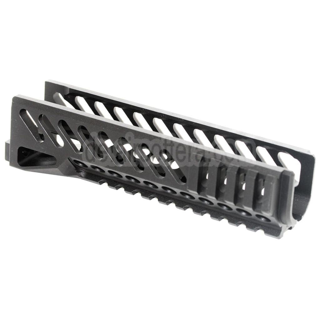 AirsoftEra 167mmCNC Aluminium Untere Handschutz Schienen System Geeignet für Tokyo Marui CYMA GHK LCT E&L AK Serie AEG GBB Gewehre Schwarz