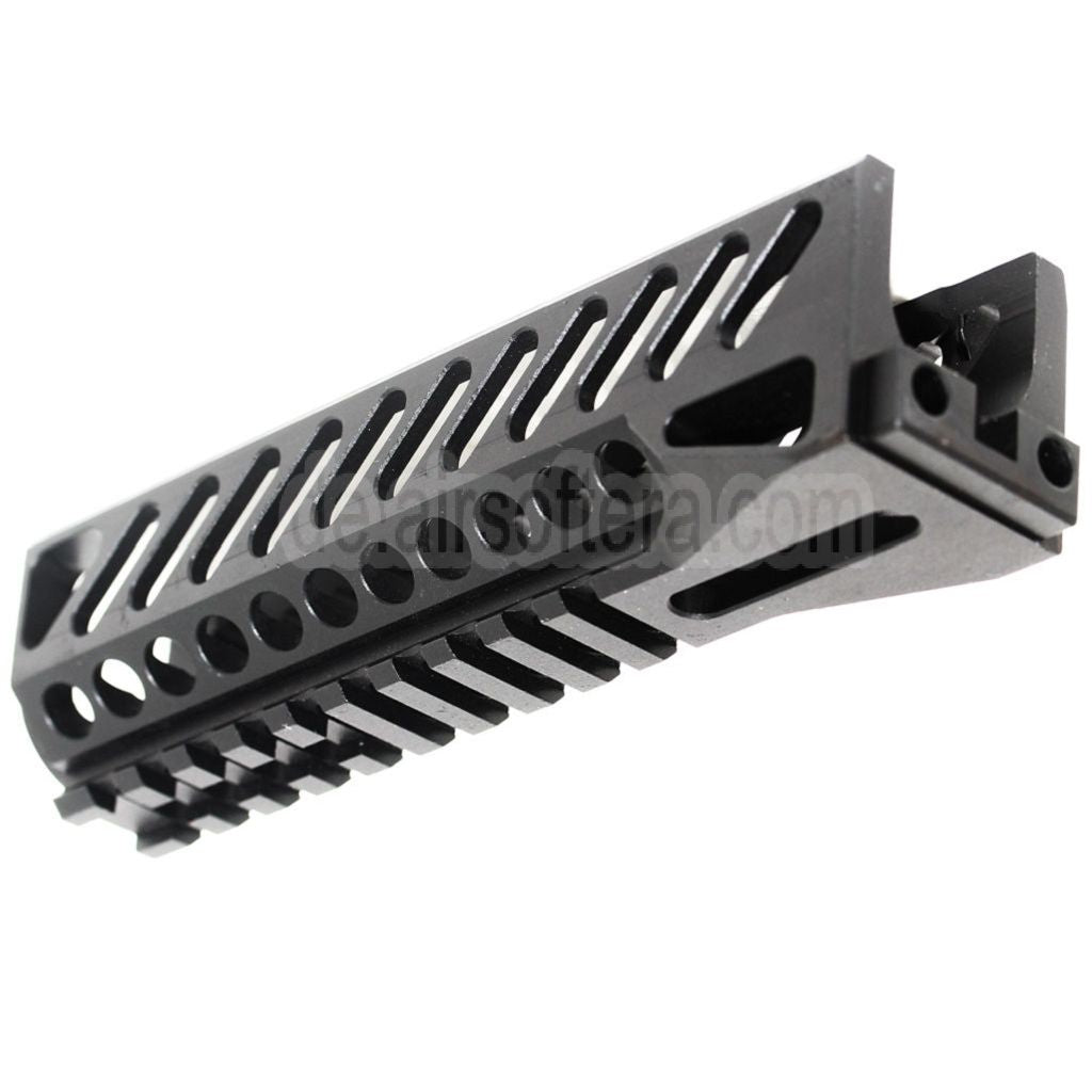 AirsoftEra 167mmCNC Aluminium Untere Handschutz Schienen System Geeignet für Tokyo Marui CYMA GHK LCT E&L AK Serie AEG GBB Gewehre Schwarz