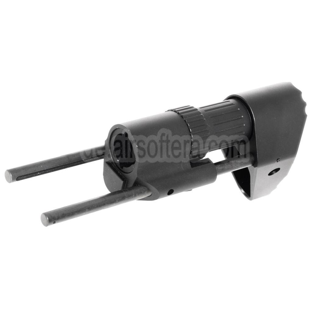 5KU PDW Einziehbarer Schaft Geeignet für Tokyo Marui M4 M16 Serie AEG Gewehre Airsoft Schwarz