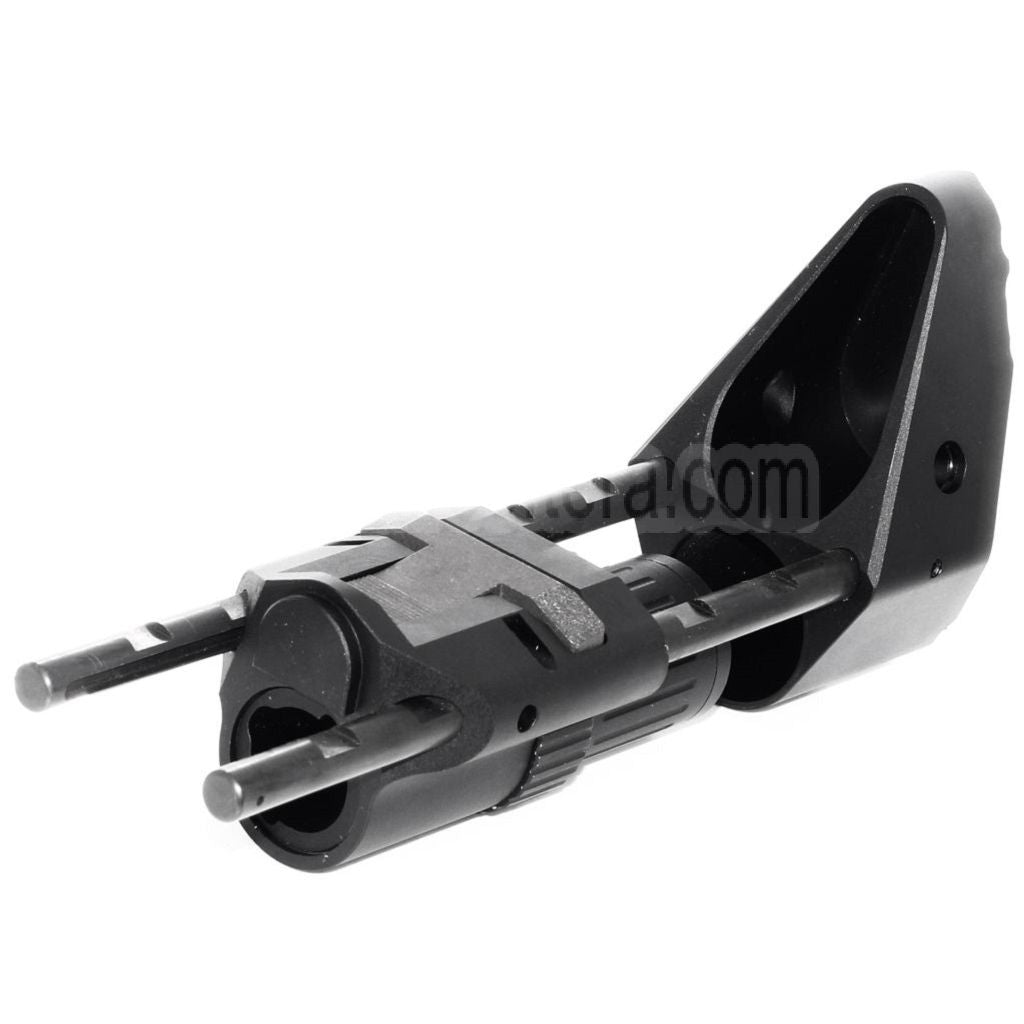 5KU PDW Einziehbarer Schaft Geeignet für Tokyo Marui M4 M16 Serie AEG Gewehre Airsoft Schwarz