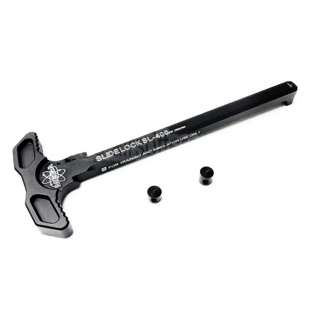 PTS Mega Arms Schiebeverschluss Ladegriff Geeignet für G&P WA M4 Serie GBB Gewehre Airsoft Schwarz