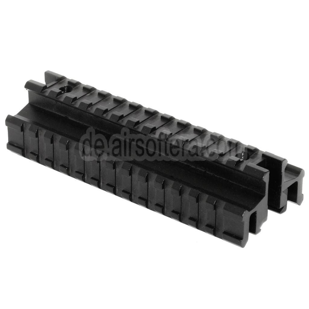 AirsoftEra Taktische Tri-Rail Montagebasis geeignet für 20mm Schienensystemgewehre schwarz