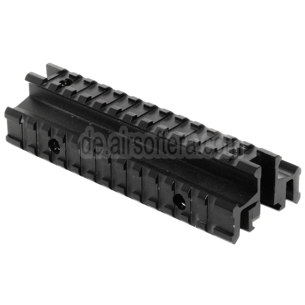 AirsoftEra Taktische Tri-Rail Montagebasis geeignet für 20mm Schienensystemgewehre schwarz