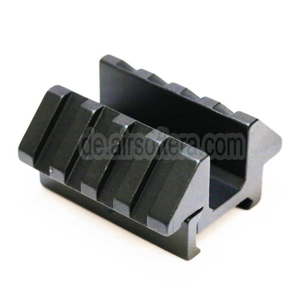 AirsoftEra Doppelwinkel Schienenhalterung geeignet für 20mm Schienensystemgewehre schwarz