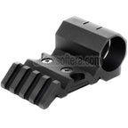 AirsoftEra Versetzte 20mm Schienenhalterung und 1/25mm Taschenlampenhalterung schwarz