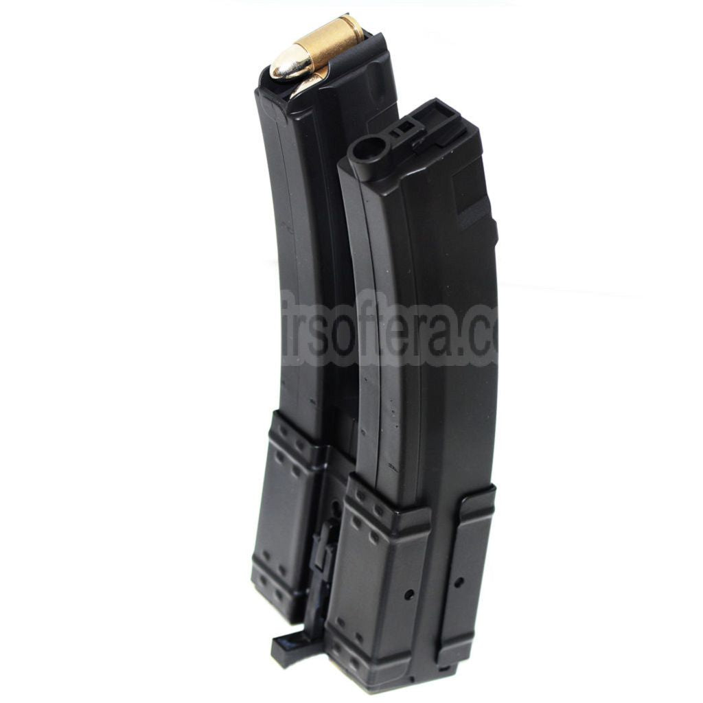 CYMA 560rd Hi-Cap Long Dual Magazin Geeignet für Classic Army / CYMA / G&P / Golden Eagle / JG / SRC / Tokyo Marui MP5 Serie AEG Gewehre Airsoft Schwarz