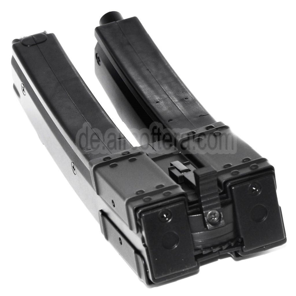 CYMA 560rd Hi-Cap Long Dual Magazin Geeignet für Classic Army / CYMA / G&P / Golden Eagle / JG / SRC / Tokyo Marui MP5 Serie AEG Gewehre Airsoft Schwarz