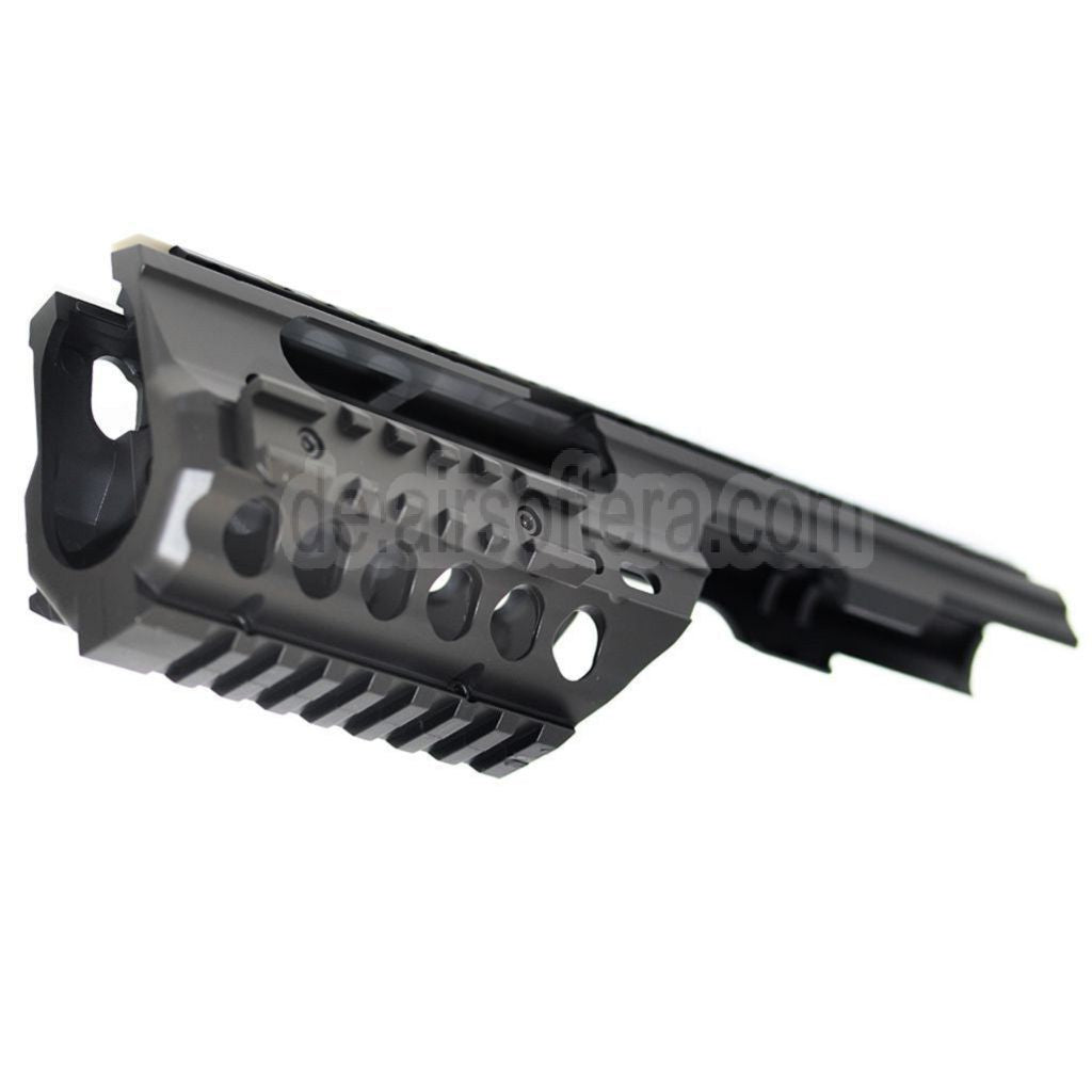 AirsoftEra Leichtgewicht 250mm Handschutz Schienen System Geeignet für Tokyo Marui MP5K / MP5K PDW Gewehre Schwarz