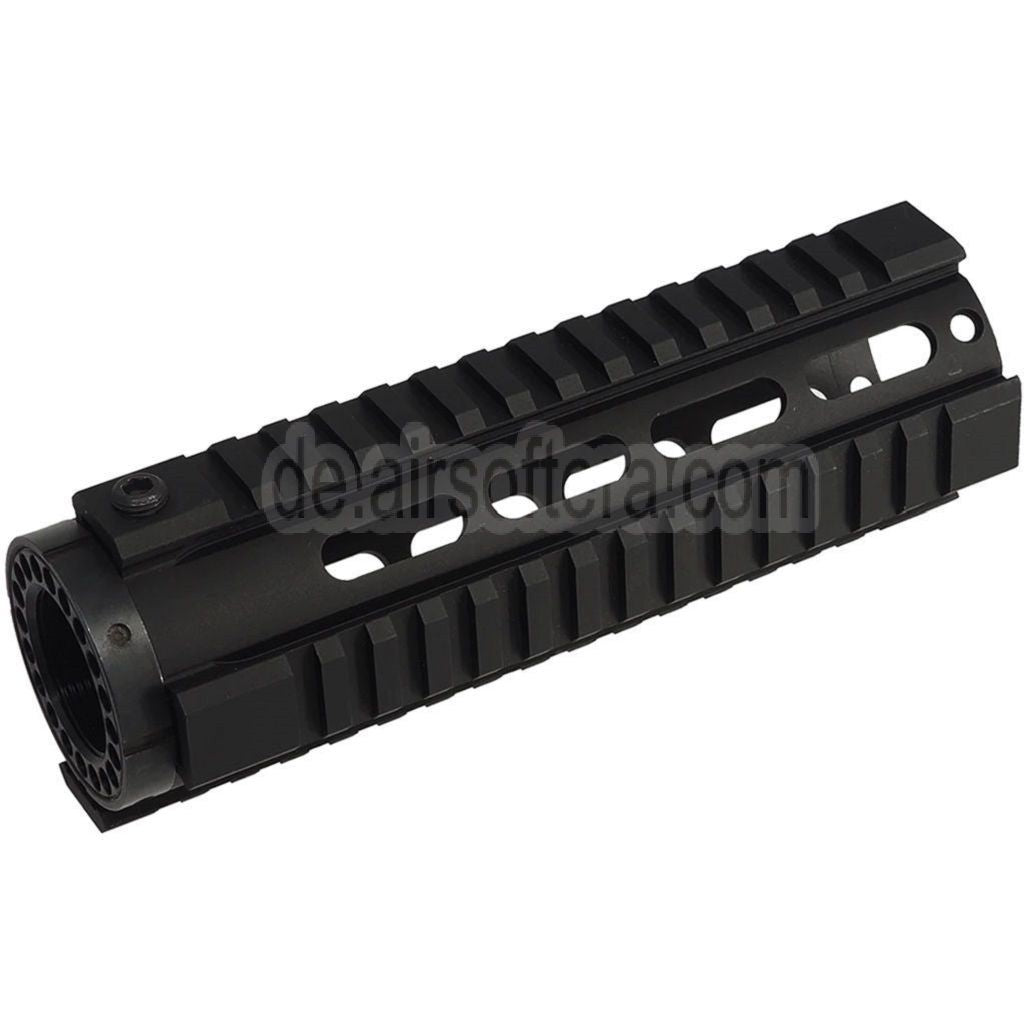 AirsoftEra 7 Zoll Aluminum RIS Handschutz Schienen System geeignet für M4 M16 Serie AEG Gewehre Schwarz