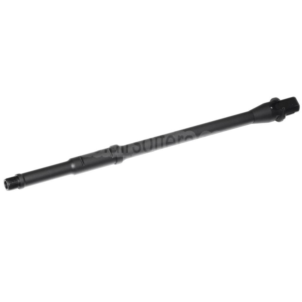 5KU 368mm 14.5 Zoll Aluminium Mid Length Außenlauf -14mm CCW Gegen den Uhrzeigersinn Geeignet für M4 M16 Serie AEG Gewehre Airsoft Schwarz