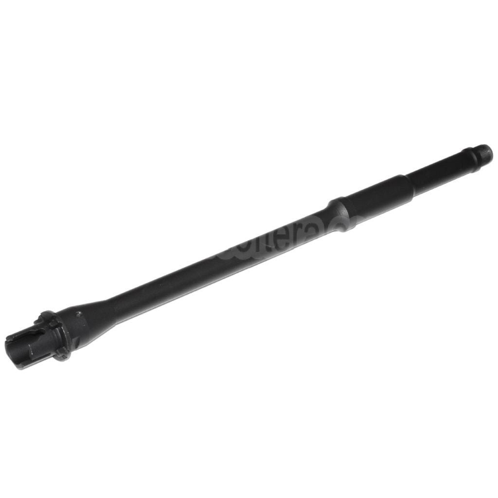 5KU 368mm 14.5 Zoll Aluminium Mid Length Außenlauf -14mm CCW Gegen den Uhrzeigersinn Geeignet für M4 M16 Serie AEG Gewehre Airsoft Schwarz