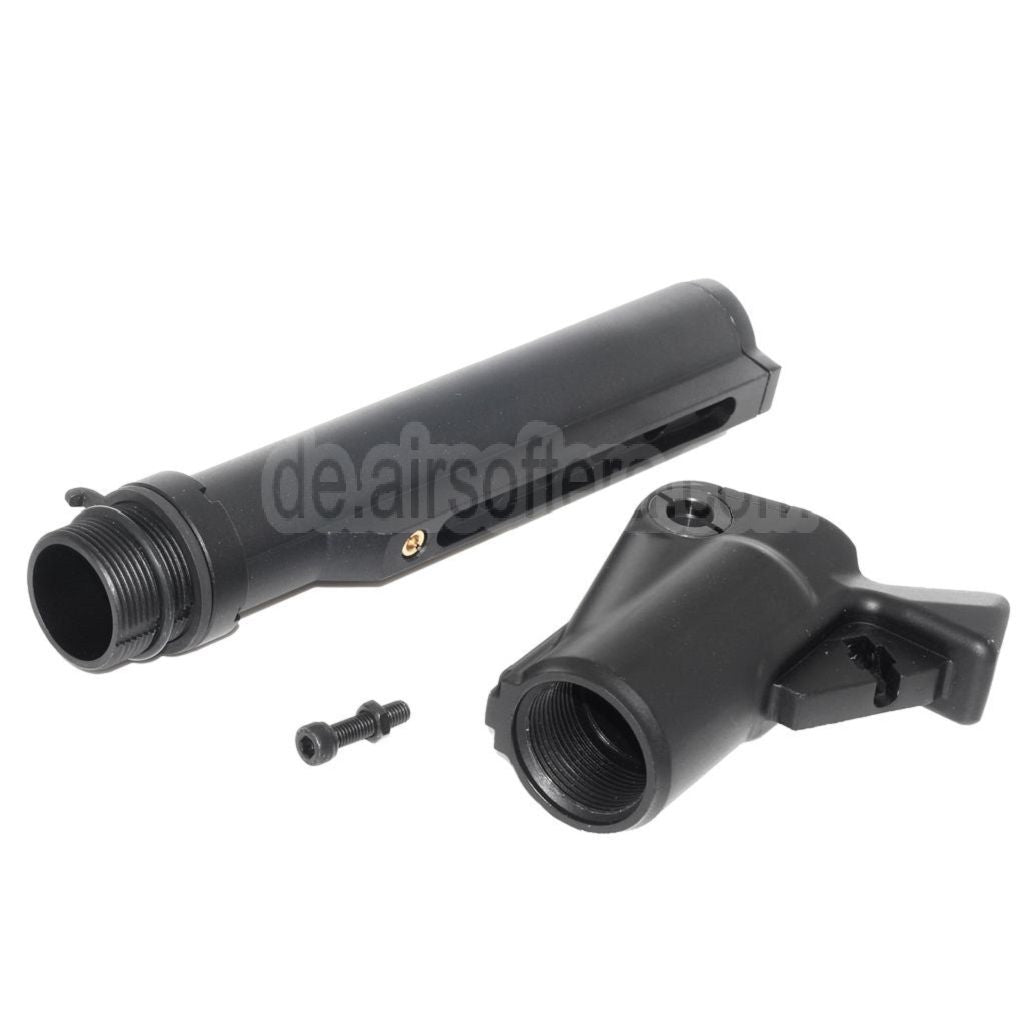 Golden Eagle Einziehbarer Gastankschaft Geeignet für JG Jing Gong Golden Eagle Tokyo Marui M870 Schrotflinte Airsoft Schwarz