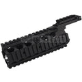 AirsoftEra 210mm Aluminum KAC Stil RAS II Handschutz Schienen System geeignet für M4 M16 Serie AEG Gewehre Schwarz