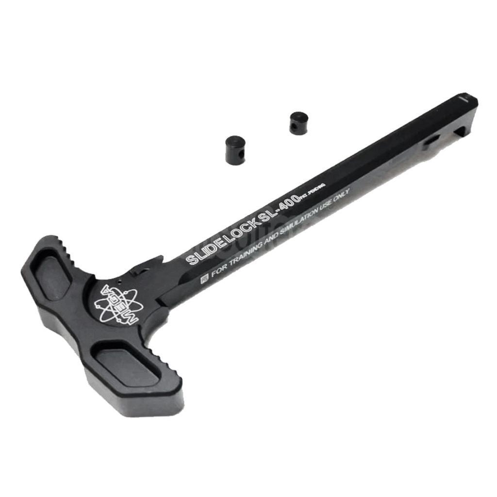 PTS Mega Arms AR-15 Schiebeverschluss Ladegriff Geeignet für Systema PTW / G&P KSC KWA VFC GBB Gewehre Airsoft Schwarz