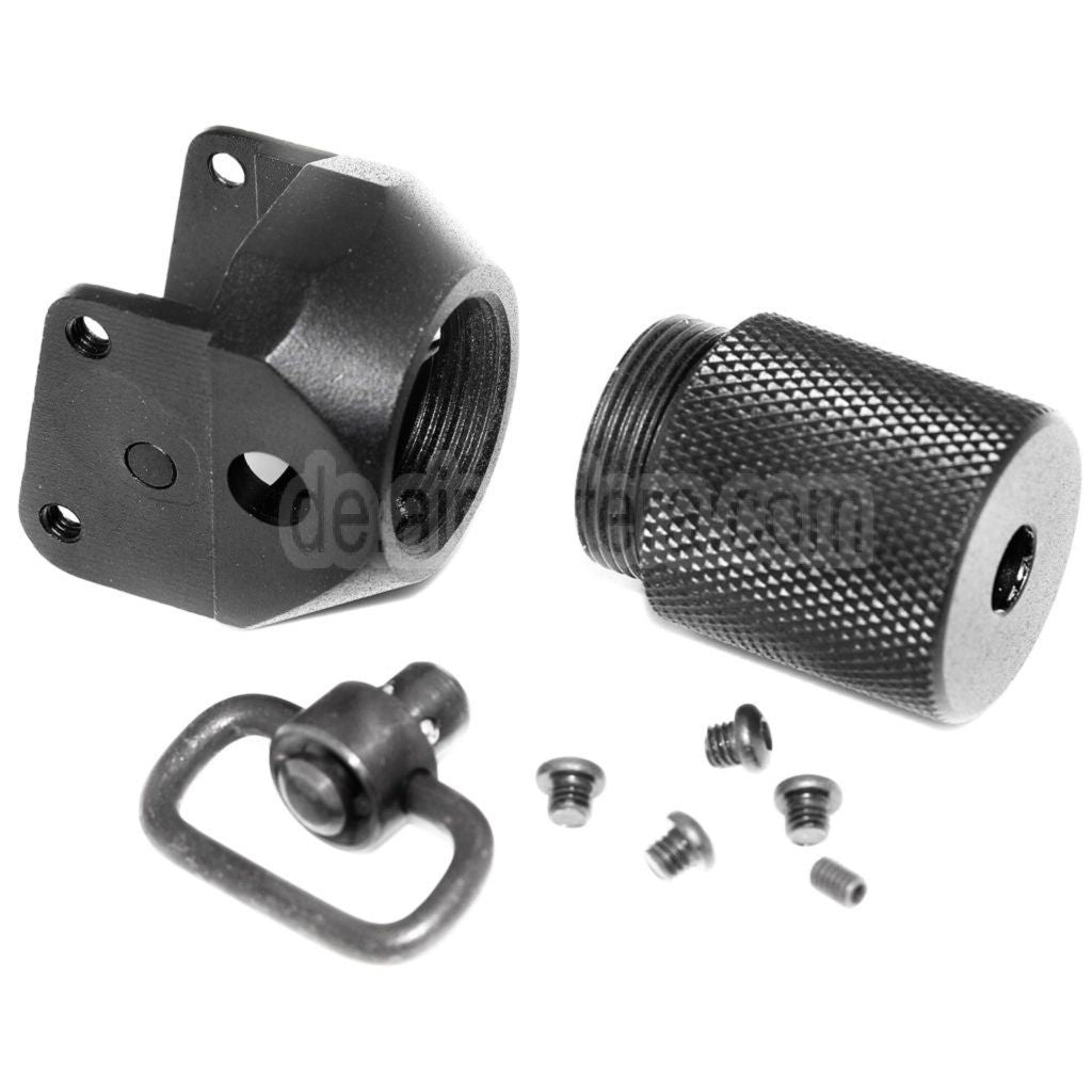 APS Schnellspanner Patriot Gewehrschaft Kit QD Adapter Geeignet für APS ASK Serie AK AEG Gewehre Airsoft Schwarz