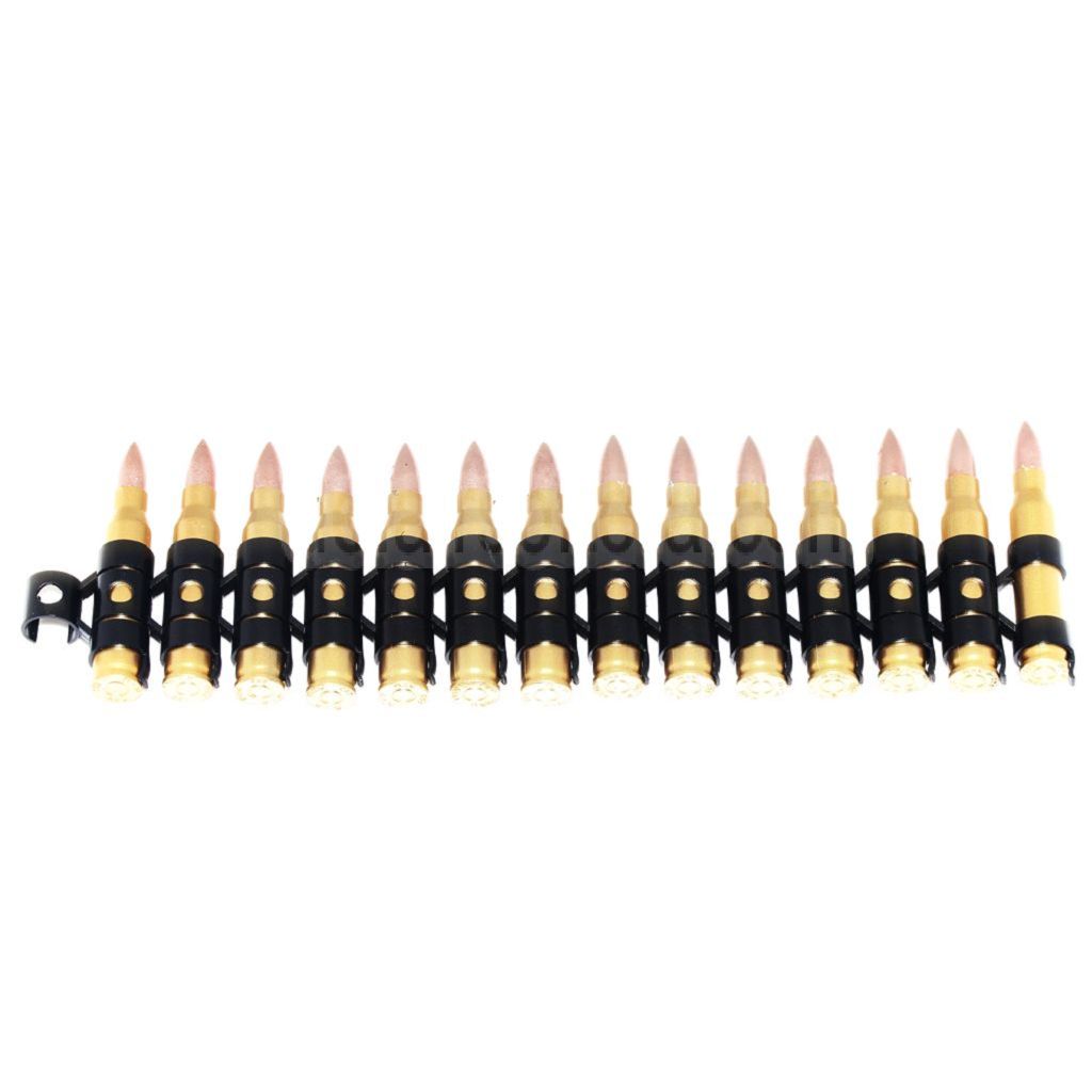 AirsoftEra 14 Stück 5.56 Plastik Dummy Bullet Belt
