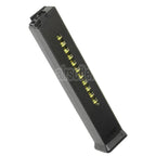 AirsoftEra 420rd Hi-Cap Magazin mit Dummy Display Geeignet für H&K Umarex UMP Serie AEG Gewehre Schwarz
