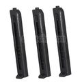 AirsoftEra 3pcs 11rd Magazin Geeignet für Well G295 Halbautomatische Non-Blowback M11A1 CO2 SMG Gewehre Schwarz