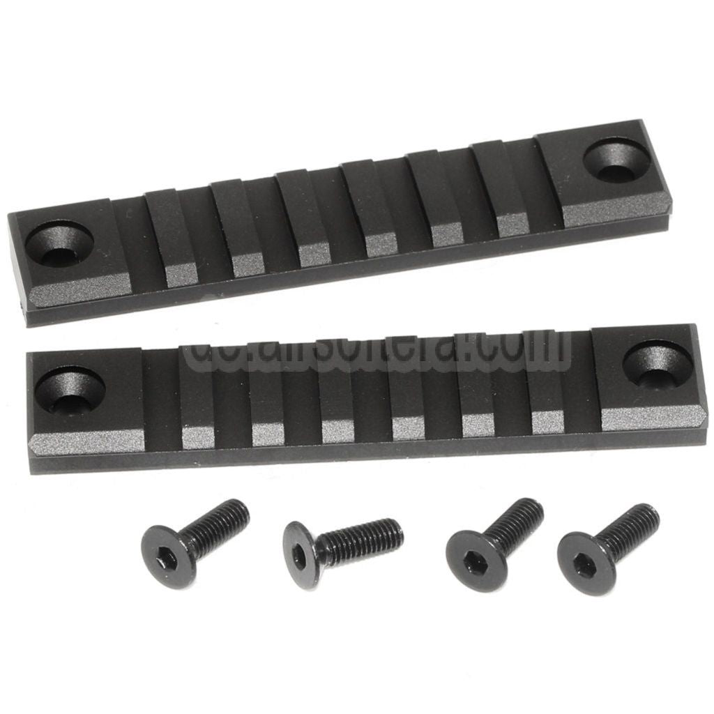 CYMA 2pcs 20mm Picatinny Schienenabschnittssatz Geeignet für Umarex MP7 Serie AEG GBB Gewehre Airsoft Schwarz