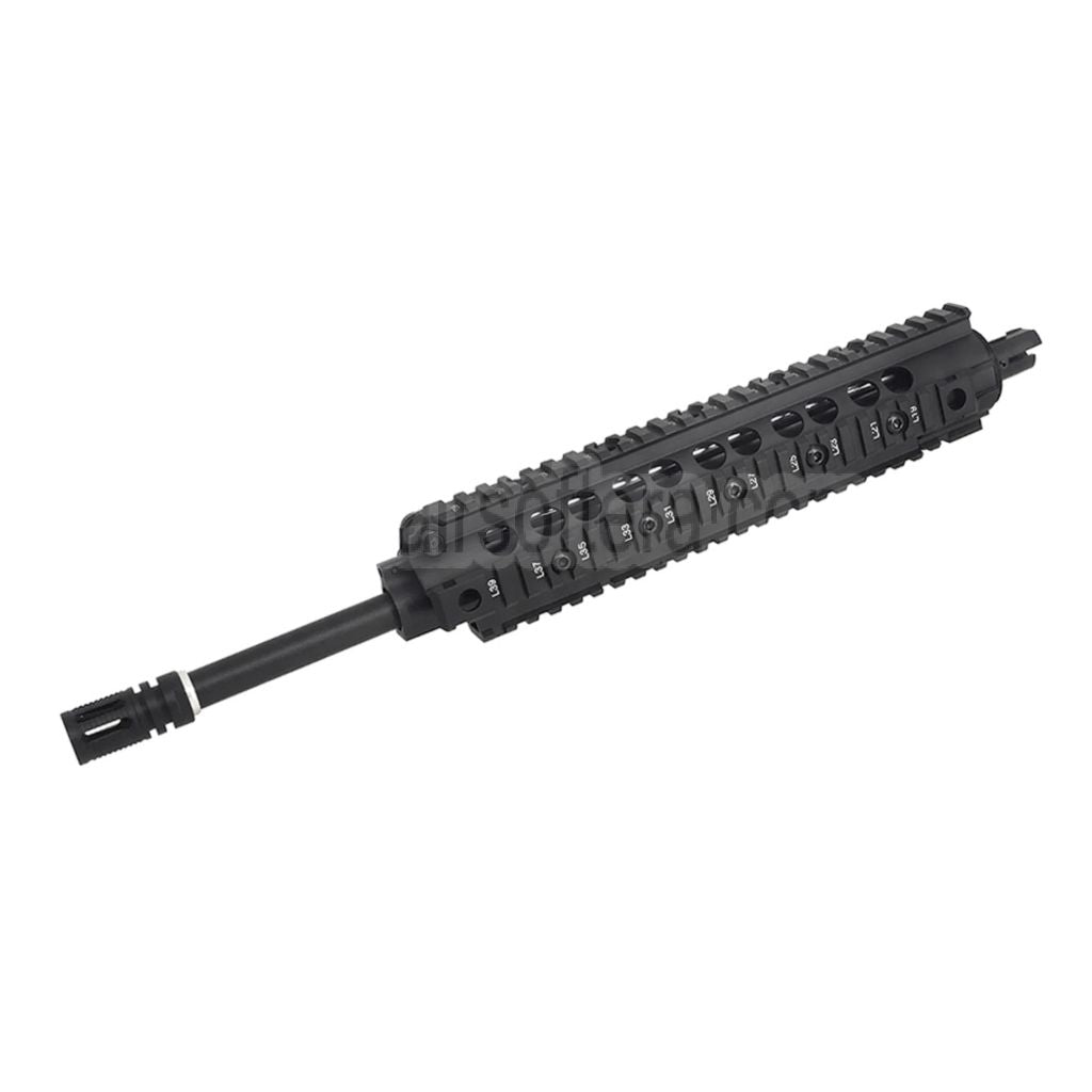 E&C Aluminum SR15 RAS Handschutz Schienen System Vorderradsatz mit 16 Zoll Außenlaufrad geeignet für M4 M16 Serie AEG Gewehre Airsoft Schwarz