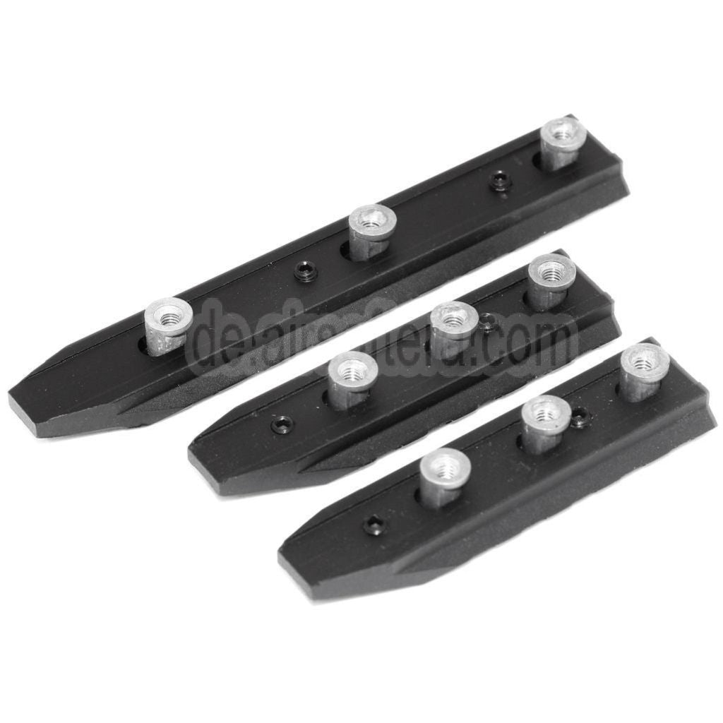 AirsoftEra 3pcs 115mm/75mm/75mm UXR4 Keymod Schienenset Schwarz